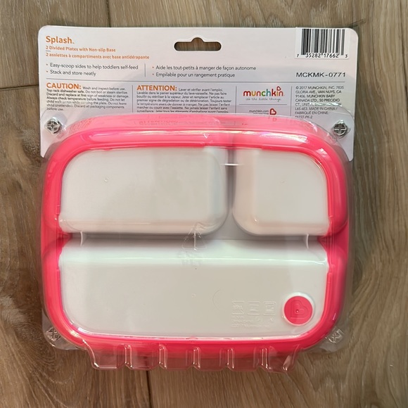 4pk Munchkin Girls Splash plates - Picture 3 of 3